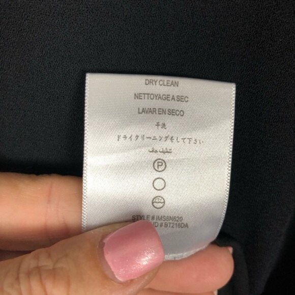 BCBGMaxazria Angeline Black Crepe Cocktail  Sheath Dress Medium - Picture 9 of 9